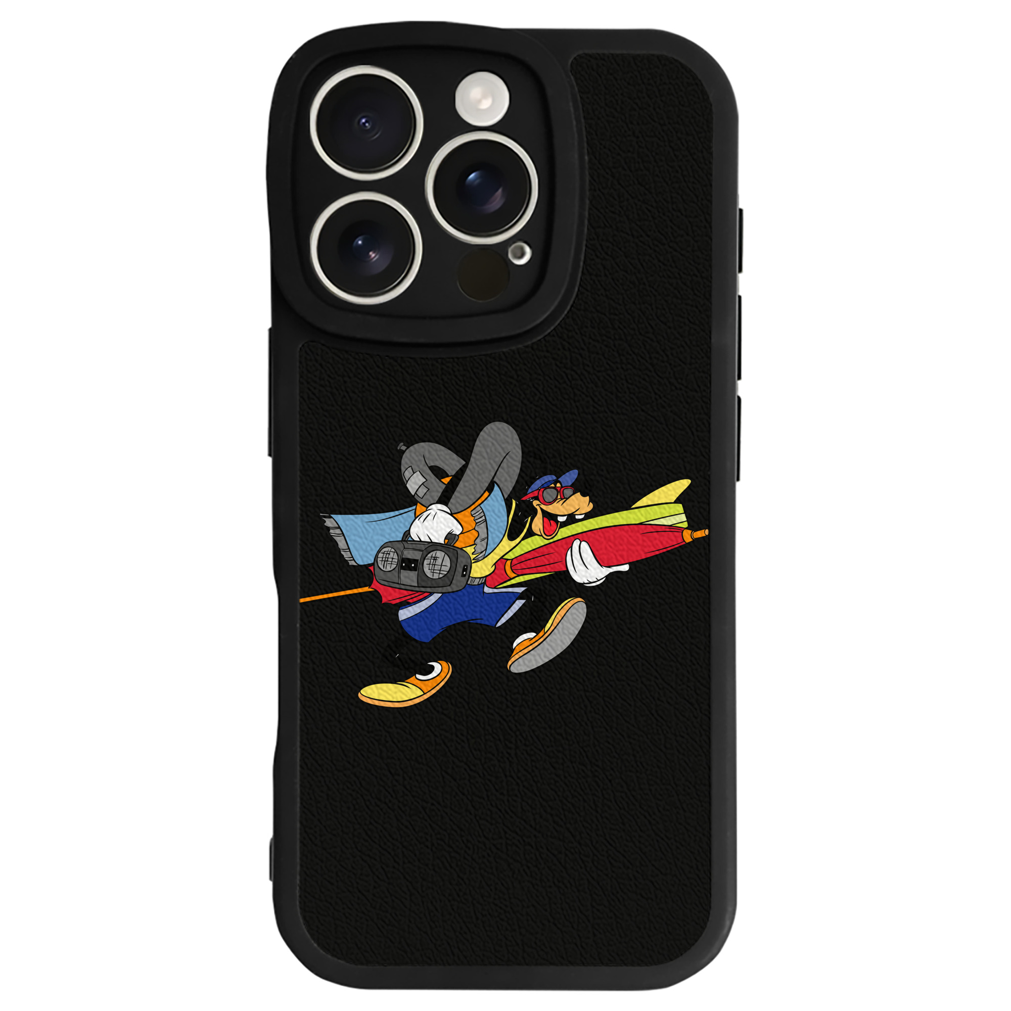 （画像用） ミッキーマウス Mickey Mouse 【iPhone 16シリーズ対応】シリコンスマホケース（レザー調） 材質：シリコン